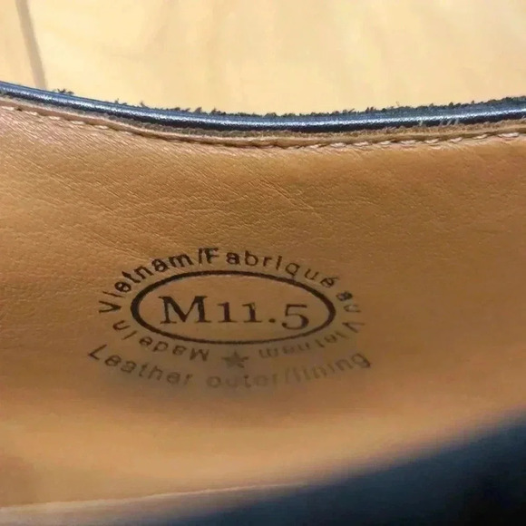 John Fleuvog Donald black suede leather lace up oxfords. Size 11.5. - Picture 8 of 8